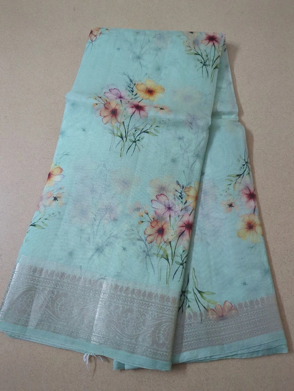 Pure Handloom Organza - mint green