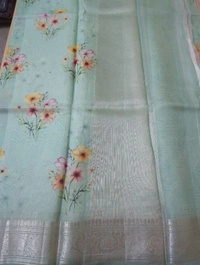 Pure Handloom Organza - mint green