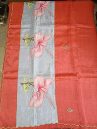 Pure Handloom Mangalagiri - watermelon red