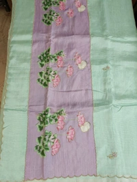 Pure Handloom Mangalagiri - sea green lotus