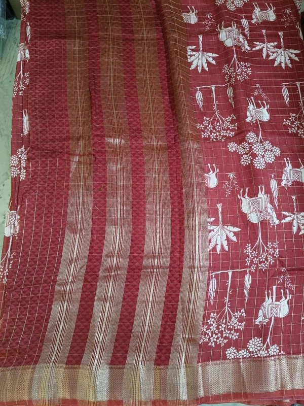 Chiniya Checks - Brick Red