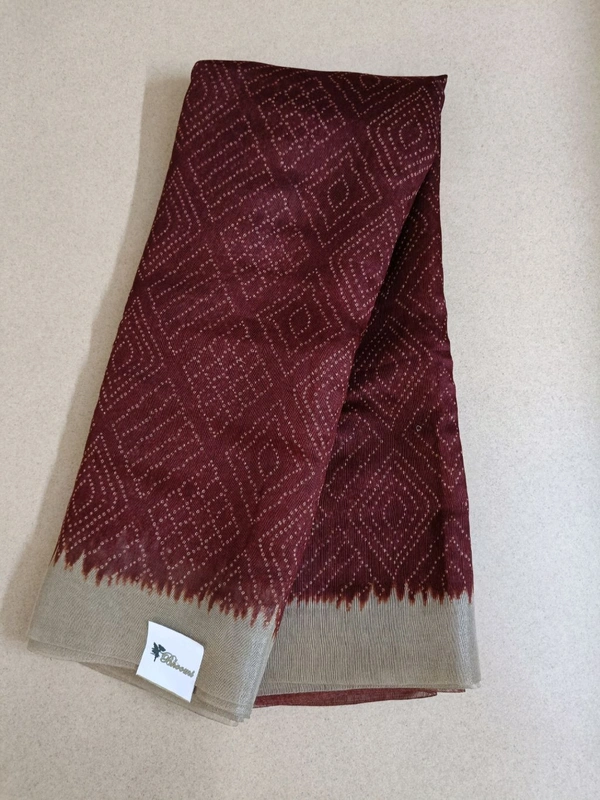 Chanderi Tusser - Brown