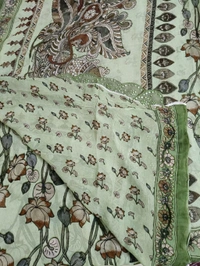 Pure Georgette  - green