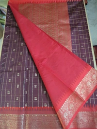 Benaras Gadwal - 4 Leafs, Brown