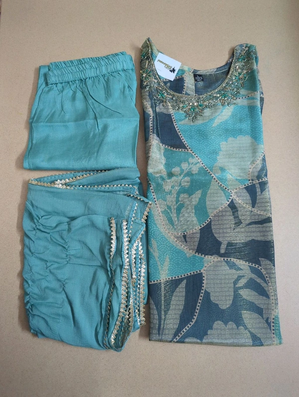georgette tissue suit - 44