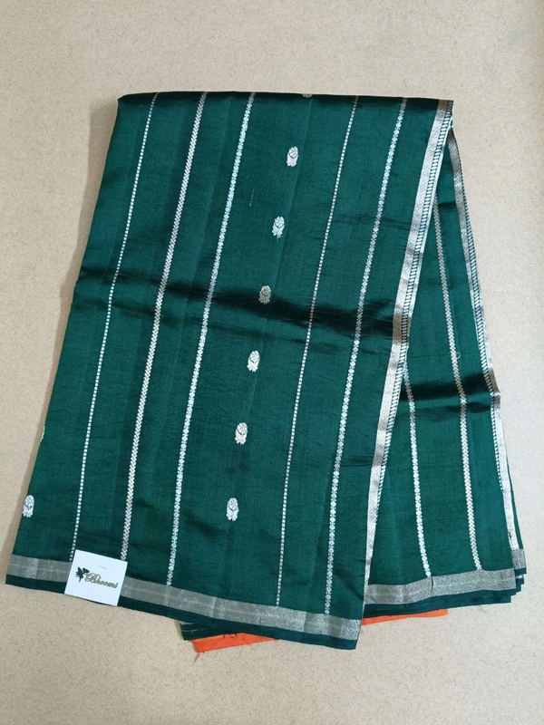 Pure Handloom Raw Mango - green