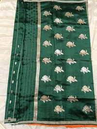 Pure Handloom Raw Mango - green