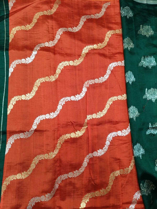 Pure Handloom Raw Mango - green