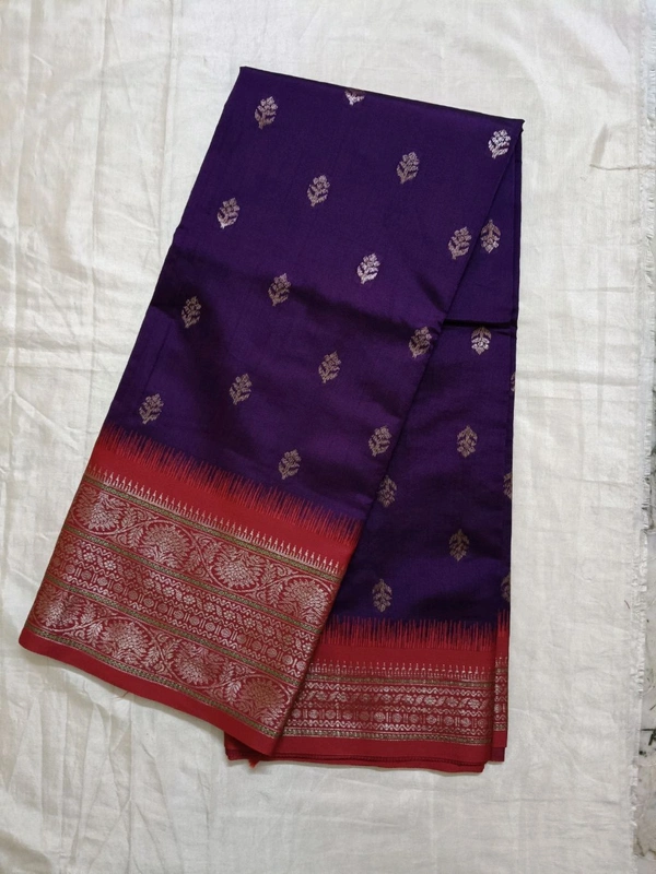 Benarasi Fancy - Purple, 3 Line Border