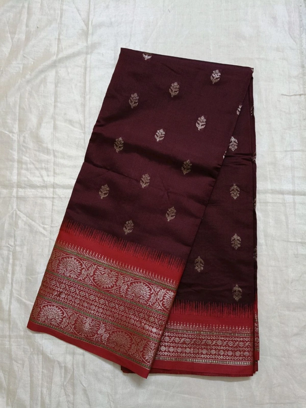 Benarasi Fancy - Morocco Brown, 3 Line Border