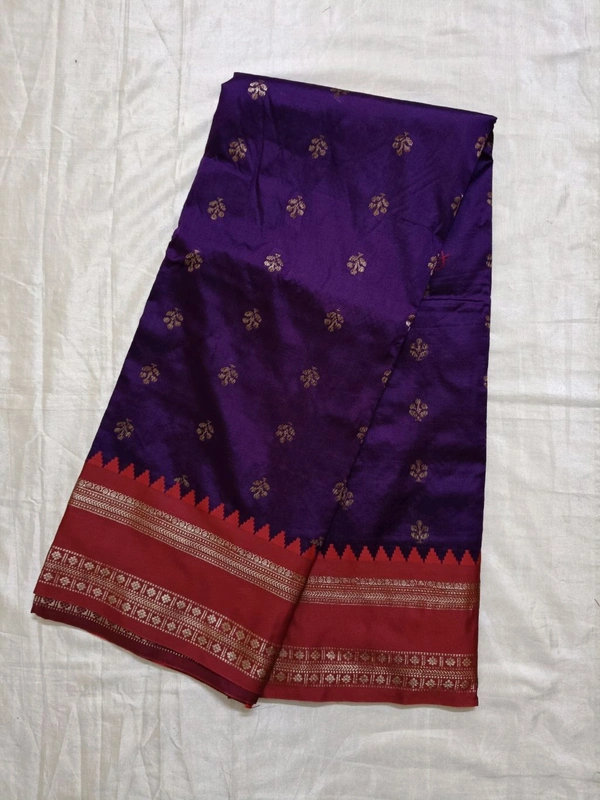 Benarasi Fancy - Purple, Flowers