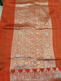 PURE HANDLOOM RAW MANGO - Red Orange