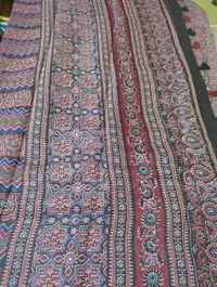 chanderi tusser - Maroon