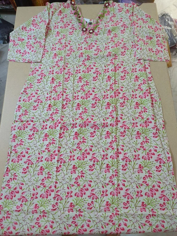 pure cotton handwork - pink, 44