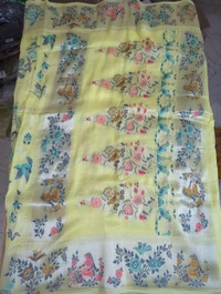 tusser georgette - Yellow