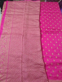tusser georgette - pink