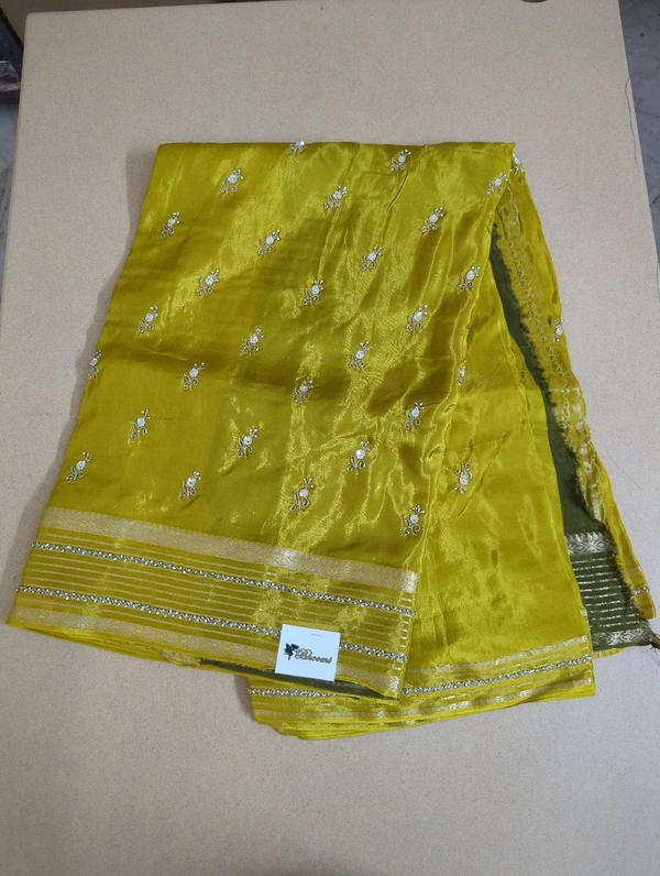 russian crepe handwork - Gold