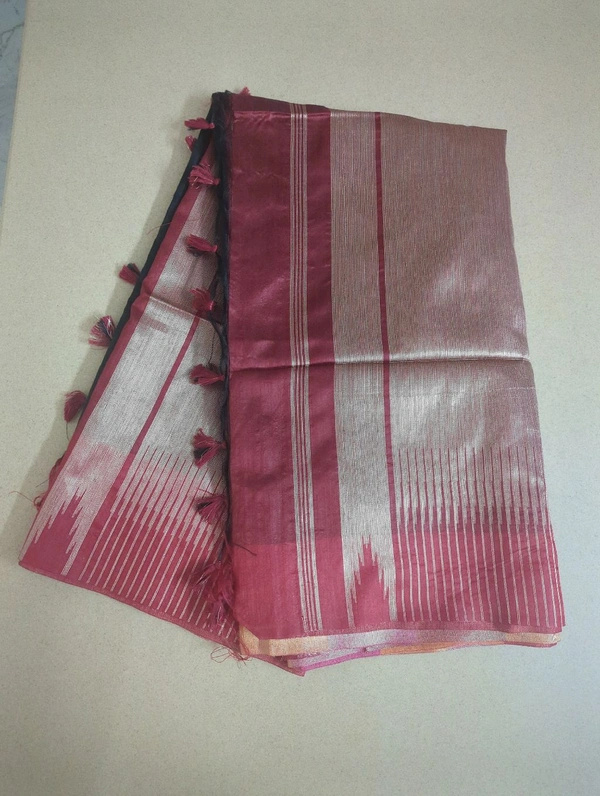tusser weaving - Black