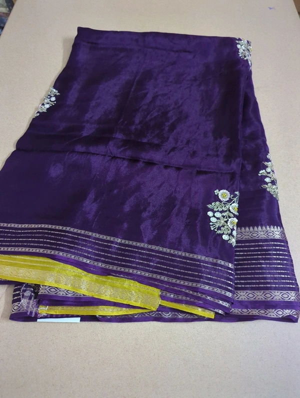 russian crepe work - Purple