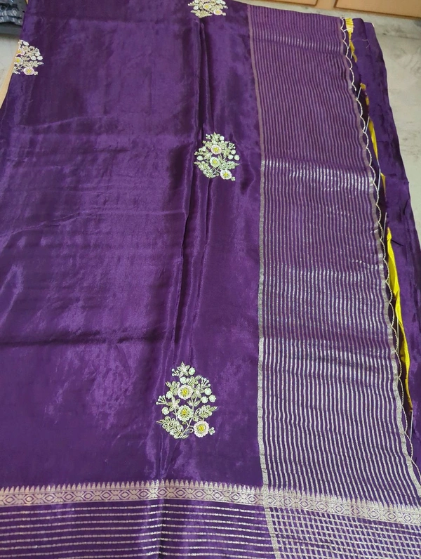 russian crepe work - Purple