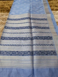 tusser weaving - Periwinkle