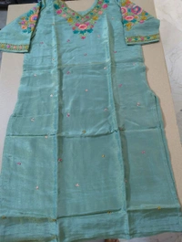 georgette tissue with heavy hand work - 38