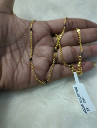 SMALL CHAIN WITH BLACK DIAMONDS