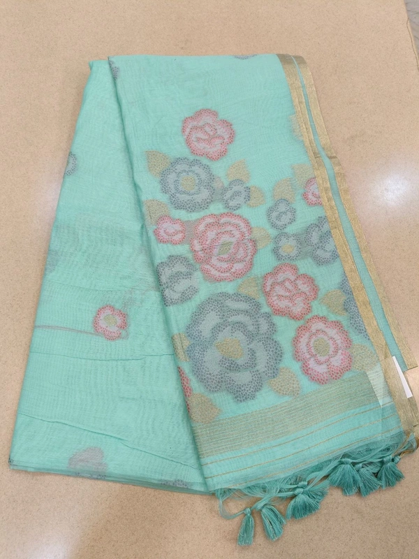 tusser lenin - Mint Green