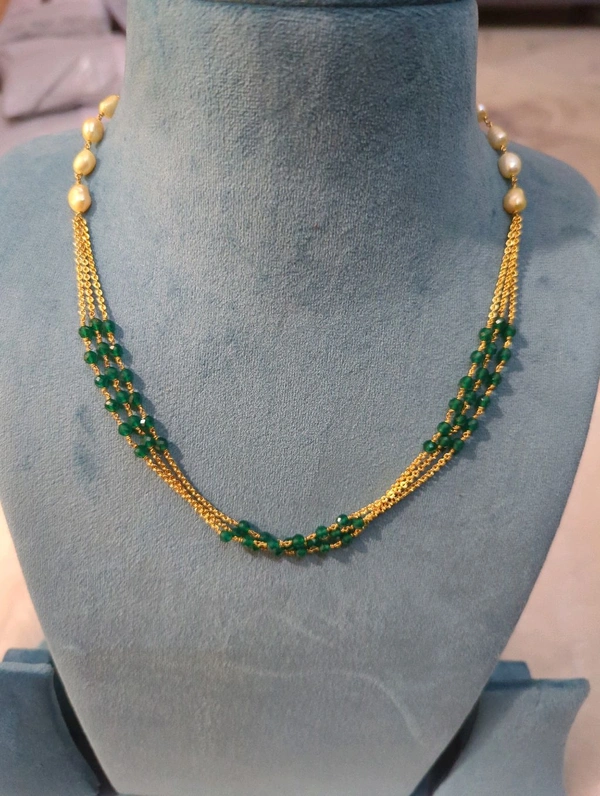 GREEN ONEX WITH REAL FRESH WATER PEARLS