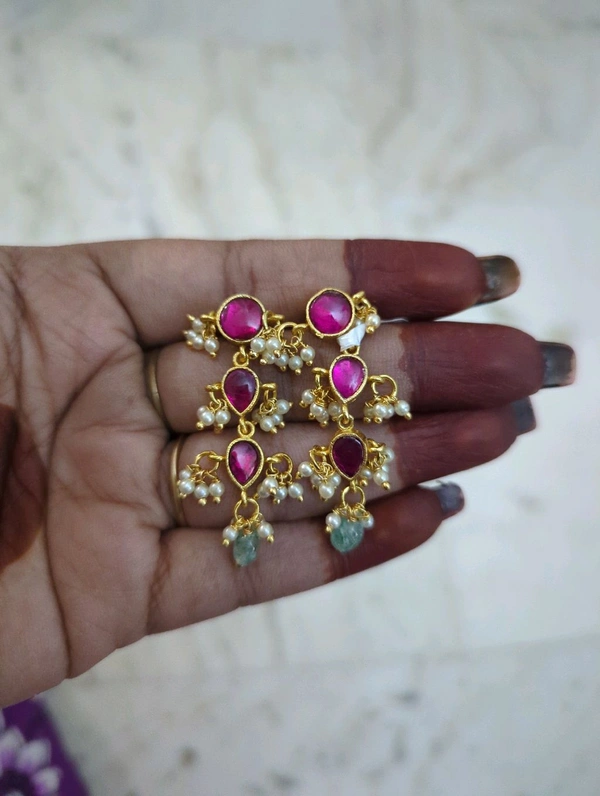 KUNDAN TOPS - Red