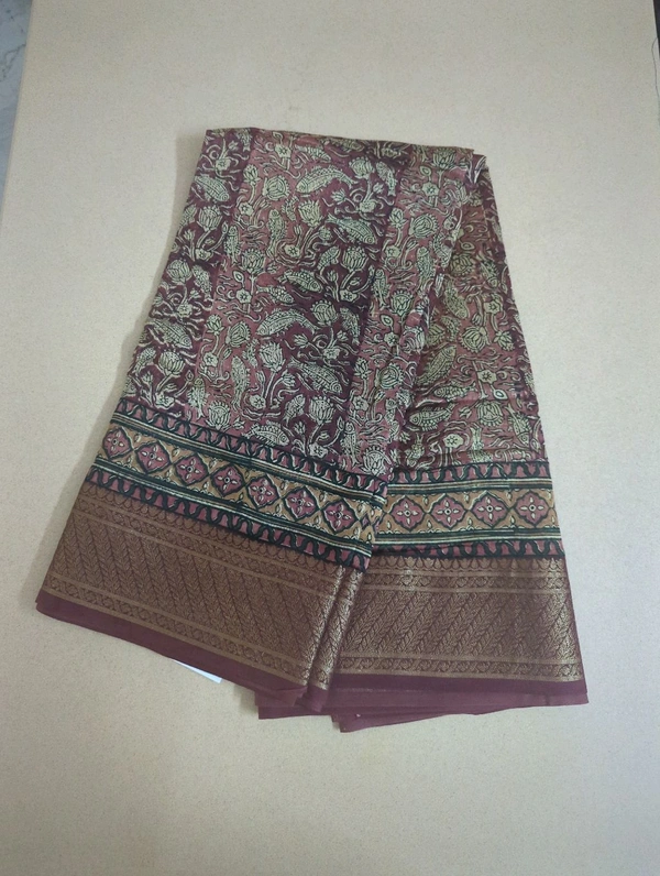 pure chanderi - Brown