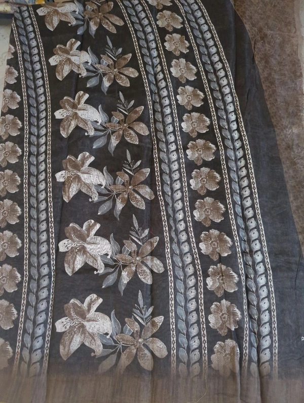 soft chanderi - Brown