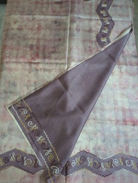 TUSSER EMBROIDERY - pinkish