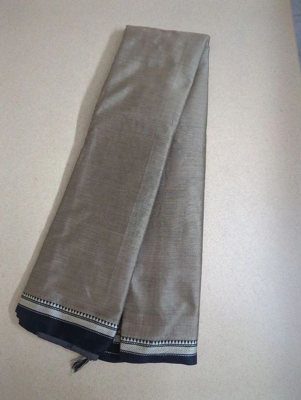 Pure Handloom Narayanapet Cotton - gray