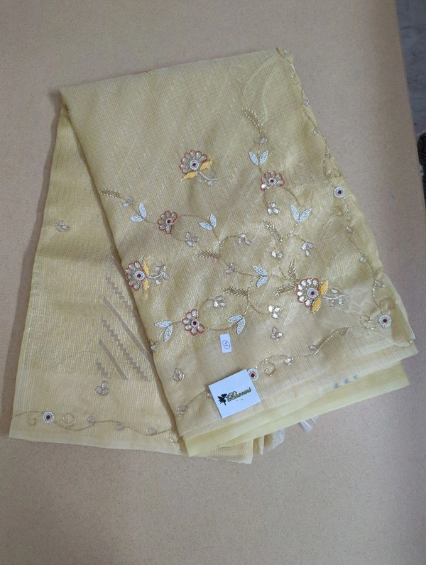 kota tissue muggum work - Yellow
