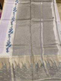 pure rawsilk with weaving - Gray