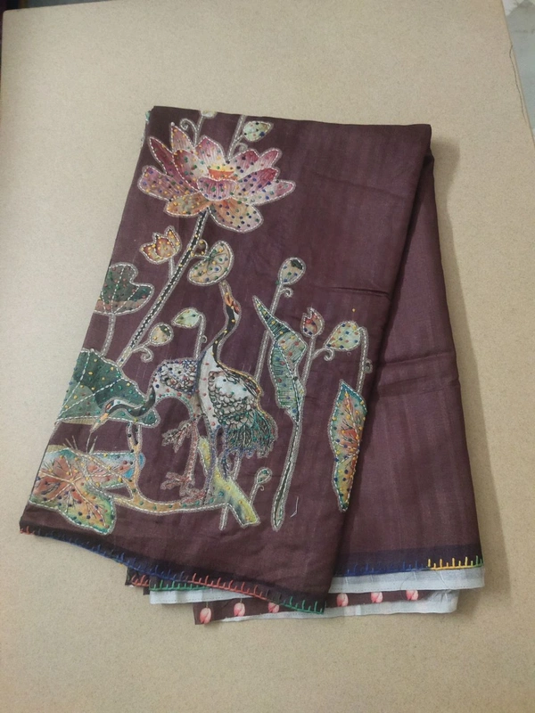 tusser opplique - Morocco Brown