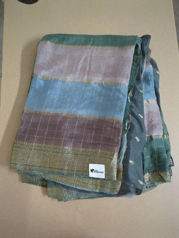 chinnon checks - brown and blue