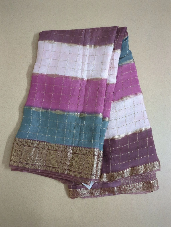 chinnon checks - purple and gray