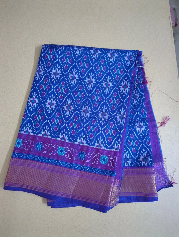 soft silk patola - blue 2