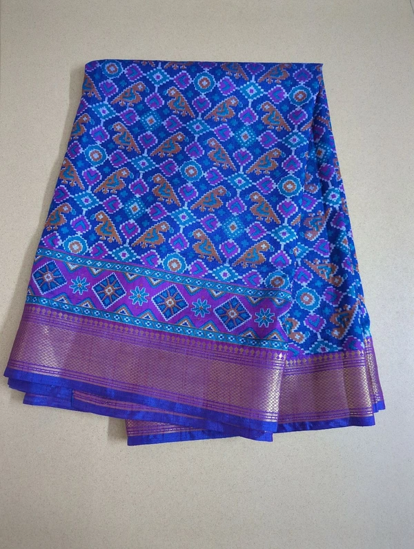 soft silk patola - blue 5