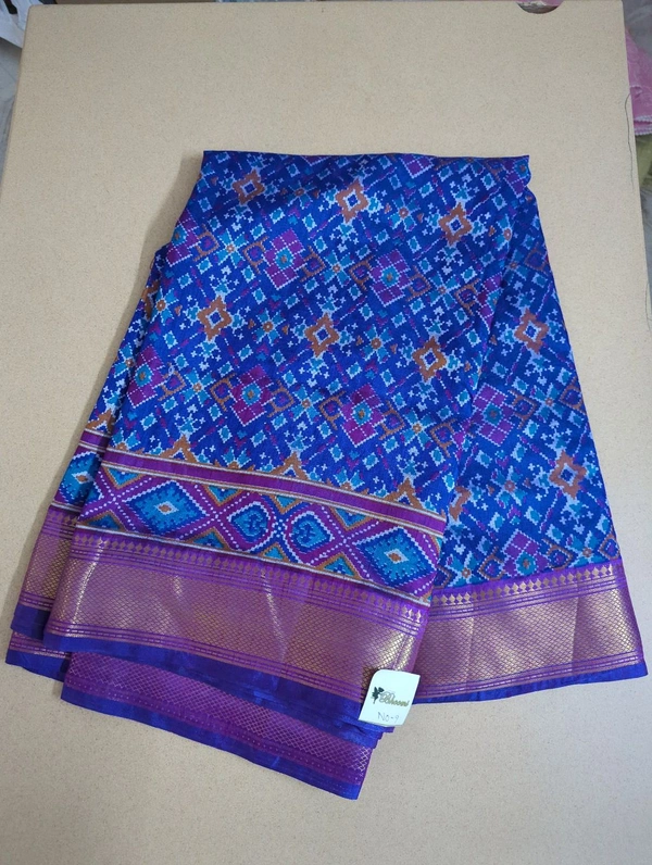soft silk patola - blue 9