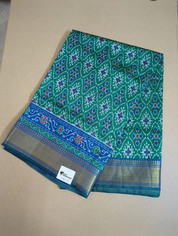 soft silk patola - sea green 11