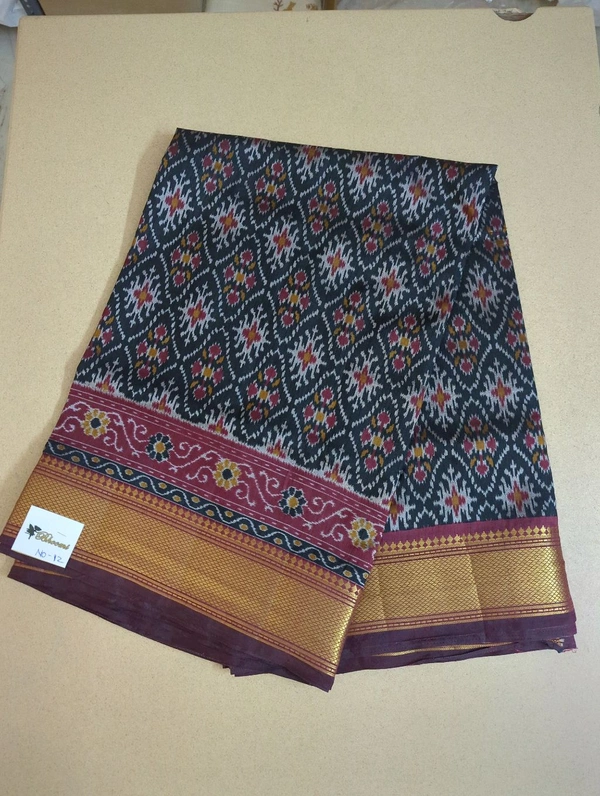 soft silk patola - black 12