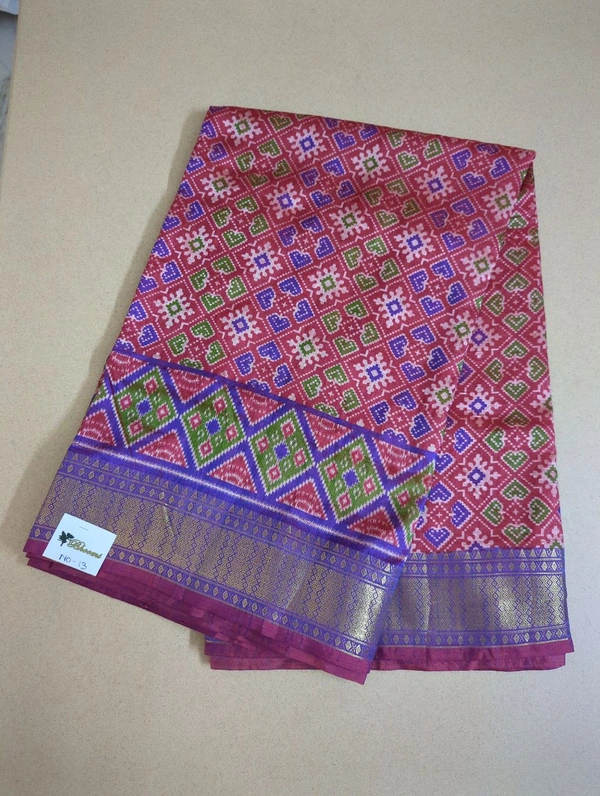 soft silk patola - red 13