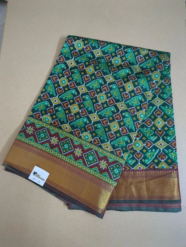 soft silk patola - green 14