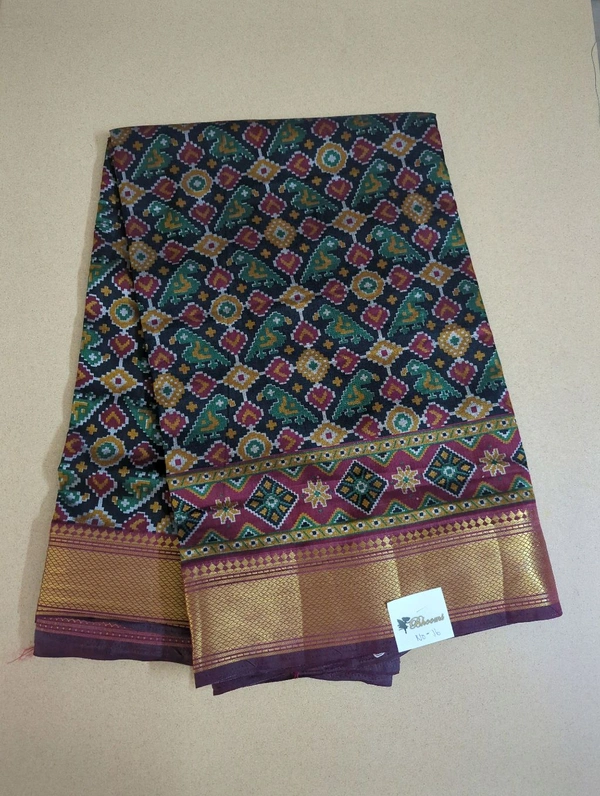 soft silk patola - black 16