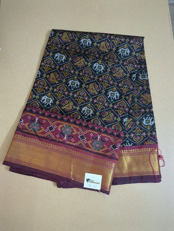 soft silk patola - black 21