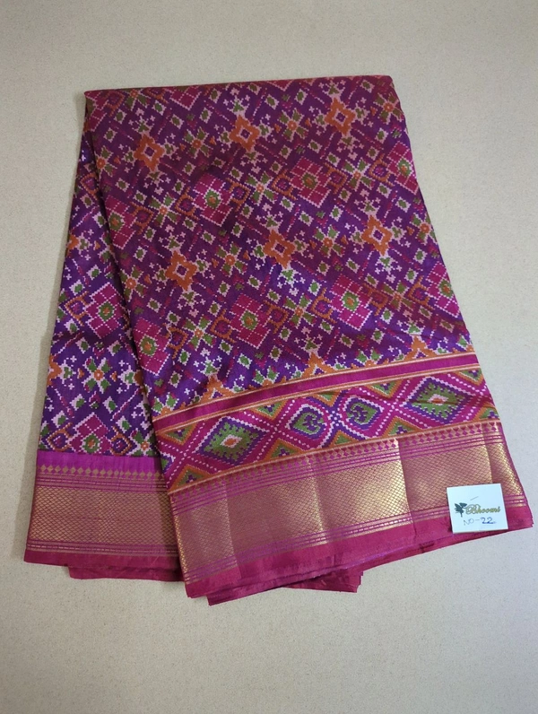 soft silk patola - purple 22