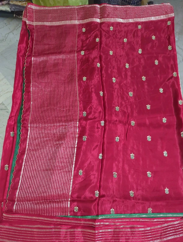 Designer Russian Crepe - Red